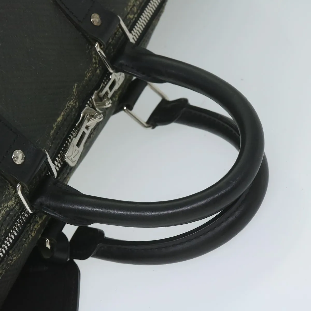 Trendy Inspired Louis Vuitton Damier Carbon Keepall 45 Boston Bag Black N41415 Lv Auth Bs10511