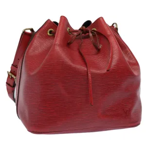 Trendy Inspired Louis Vuitton Epi Petit Noe Shoulder Bag Red M44107 Lv Auth 53986