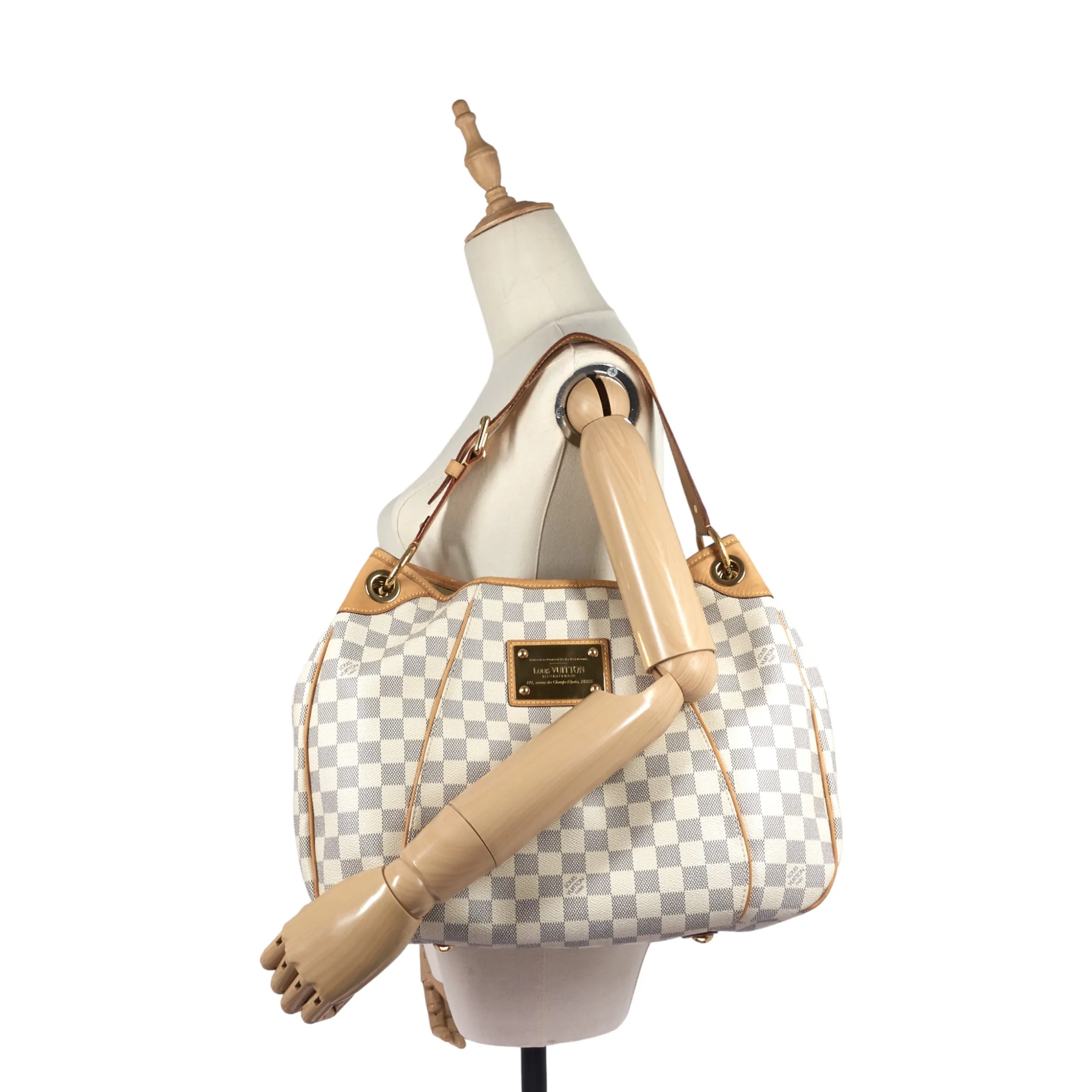 Trendy Inspired Louis Vuitton Galliera Gm Damier Azur Canvas Bag