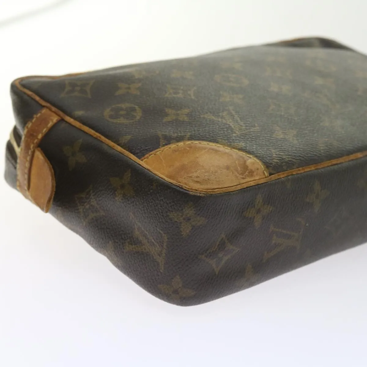 Trendy Inspired Louis Vuitton Monogram Compiegne 28 Clutch Bag M51845 Lv Auth Bs9950