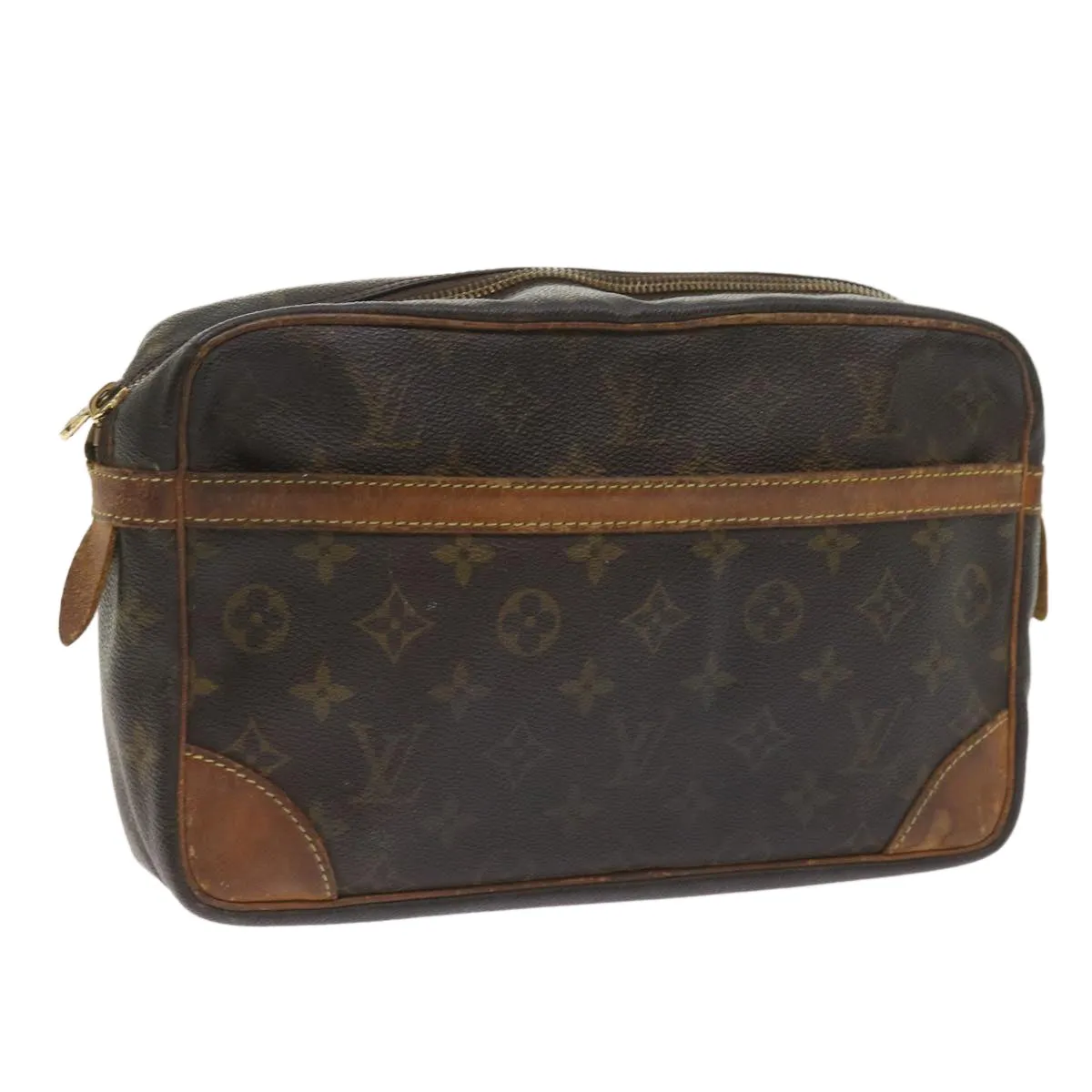Trendy Inspired Louis Vuitton Monogram Compiegne 28 Clutch Bag M51845 Lv Auth Bs9950