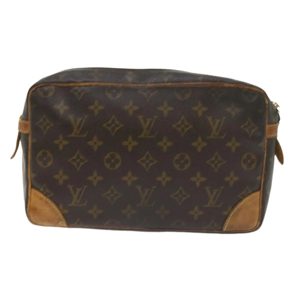 Trendy Inspired Louis Vuitton Monogram Compiegne 28 Clutch Bag M51845 Lv Auth Bs9950