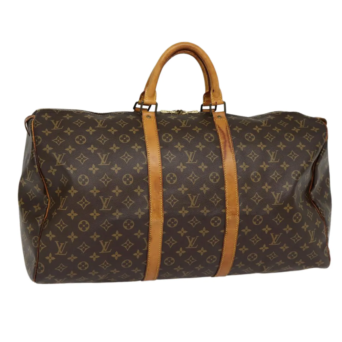 Trendy Inspired Louis Vuitton Monogram Keepall 55 Boston Bag M41424 Lv Auth 87774