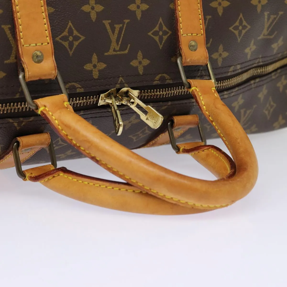 Trendy Inspired Louis Vuitton Monogram Keepall 55 Boston Bag M41424 Lv Auth 87774