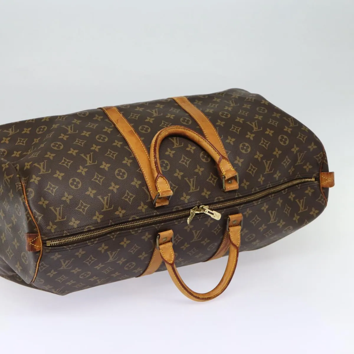 Trendy Inspired Louis Vuitton Monogram Keepall 55 Boston Bag M41424 Lv Auth 87774