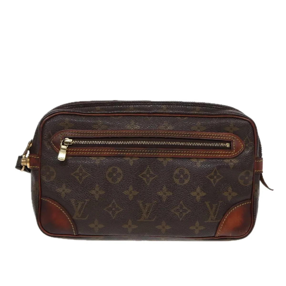 Trendy Inspired Louis Vuitton Monogram Marly Dragonne Gm Clutch Bag M51825 Lv Auth 84686