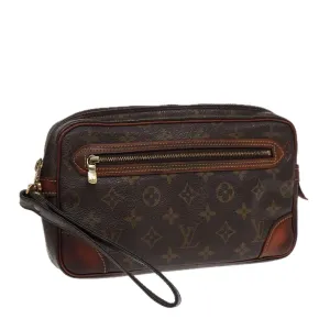 Trendy Inspired Louis Vuitton Monogram Marly Dragonne Gm Clutch Bag M51825 Lv Auth 84686