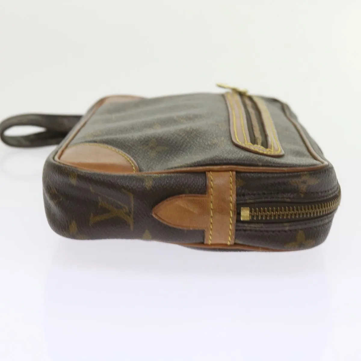Trendy Inspired Louis Vuitton Monogram Marly Dragonne Gm Clutch Bag M51825 Lv Auth Am5206