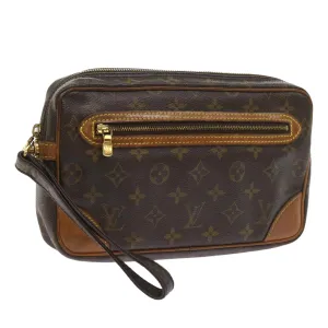 Trendy Inspired Louis Vuitton Monogram Marly Dragonne Gm Clutch Bag M51825 Lv Auth Am5206