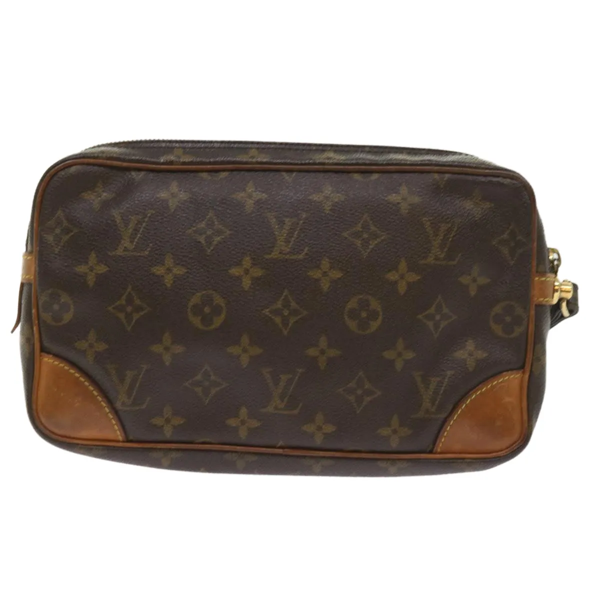 Trendy Inspired Louis Vuitton Monogram Marly Dragonne Gm Clutch Bag M51825 Lv Auth Am5206