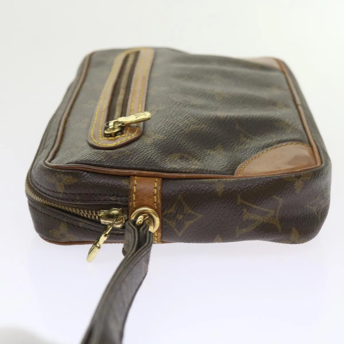 Trendy Inspired Louis Vuitton Monogram Marly Dragonne Gm Clutch Bag M51825 Lv Auth Am5206