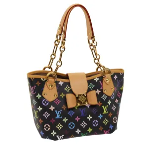 Trendy Inspired Louis Vuitton Monogram Multicolor Annie Mm Shoulder Bag Black M40308 Auth 62902a