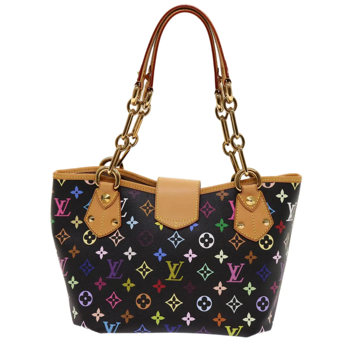 Trendy Inspired Louis Vuitton Monogram Multicolor Annie Mm Shoulder Bag Black M40308 Auth 62902a