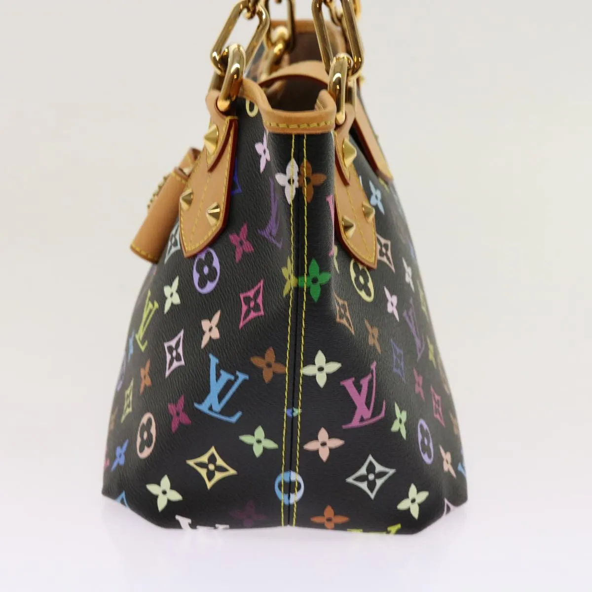 Trendy Inspired Louis Vuitton Monogram Multicolor Annie Mm Shoulder Bag Black M40308 Auth 62902a