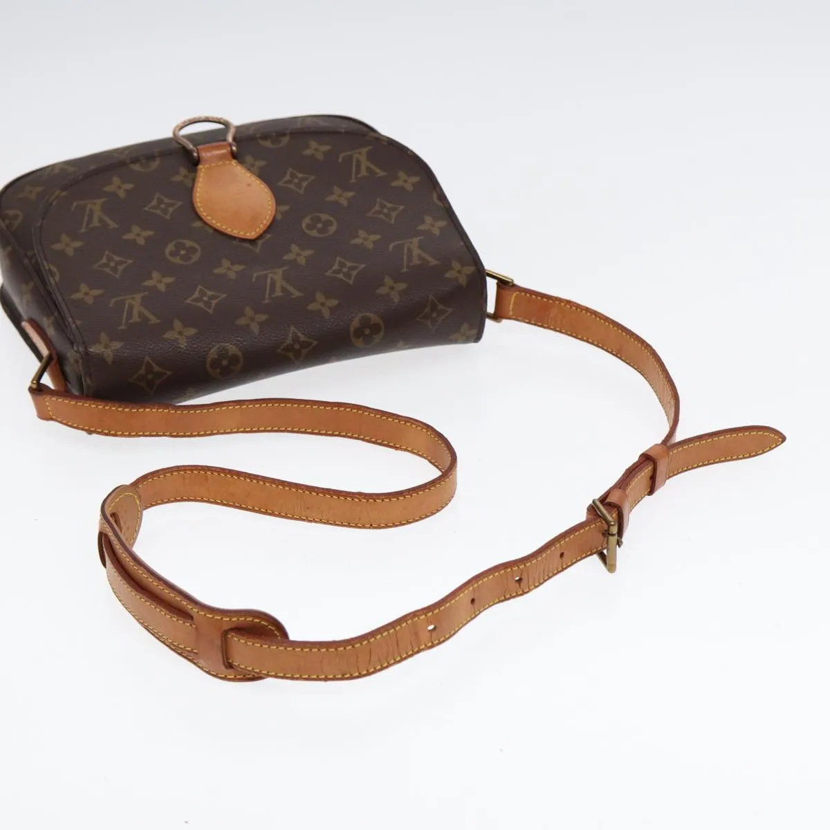 Trendy Inspired Louis Vuitton Monogram Saint Cloud Gm Shoulder Bag M51242 Lv Auth 88023