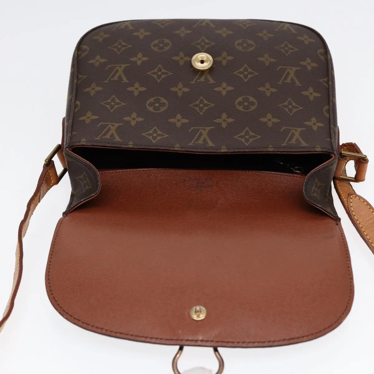 Trendy Inspired Louis Vuitton Monogram Saint Cloud Gm Shoulder Bag M51242 Lv Auth 88023