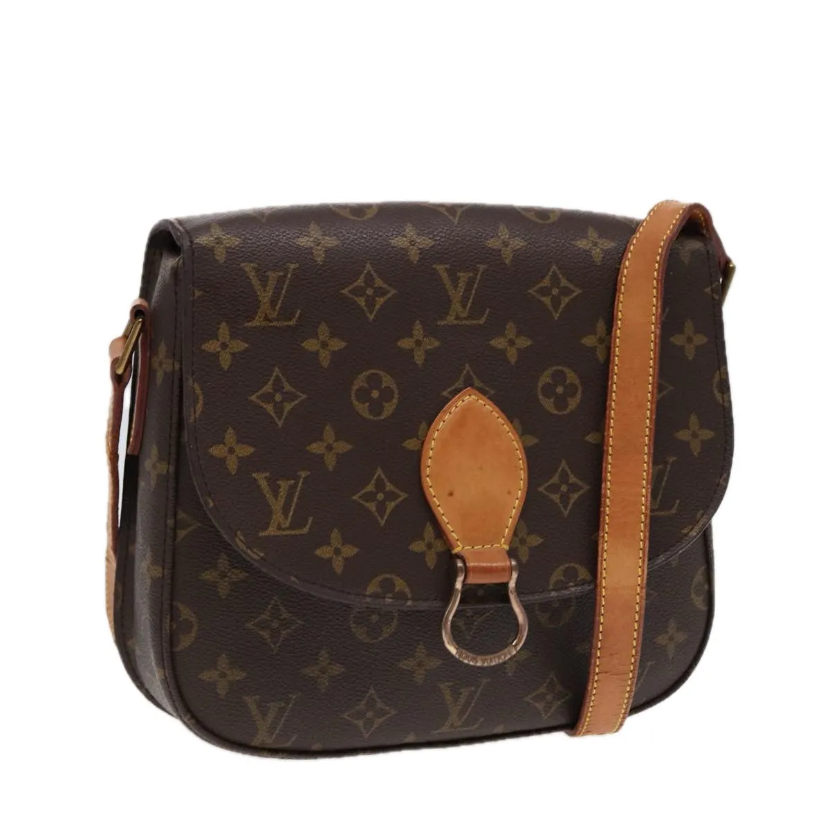 Trendy Inspired Louis Vuitton Monogram Saint Cloud Gm Shoulder Bag M51242 Lv Auth 88023