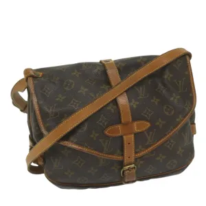 Trendy Inspired Louis Vuitton Monogram Saumur 30 Shoulder Bag M42256 Lv Auth Am5348