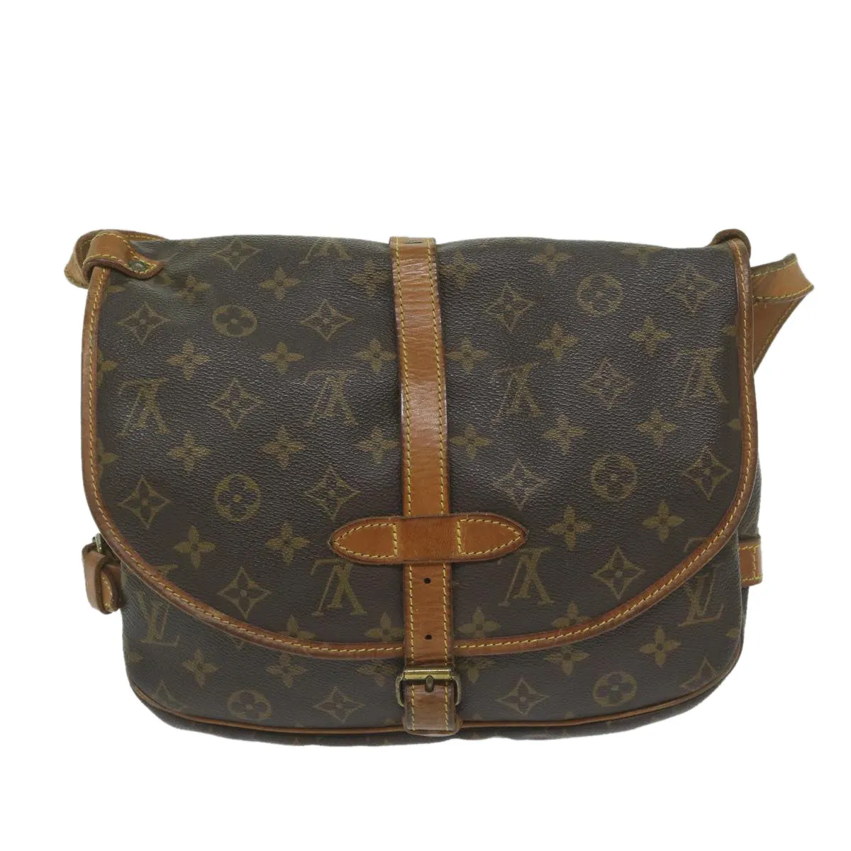 Trendy Inspired Louis Vuitton Monogram Saumur 30 Shoulder Bag M42256 Lv Auth Am5348