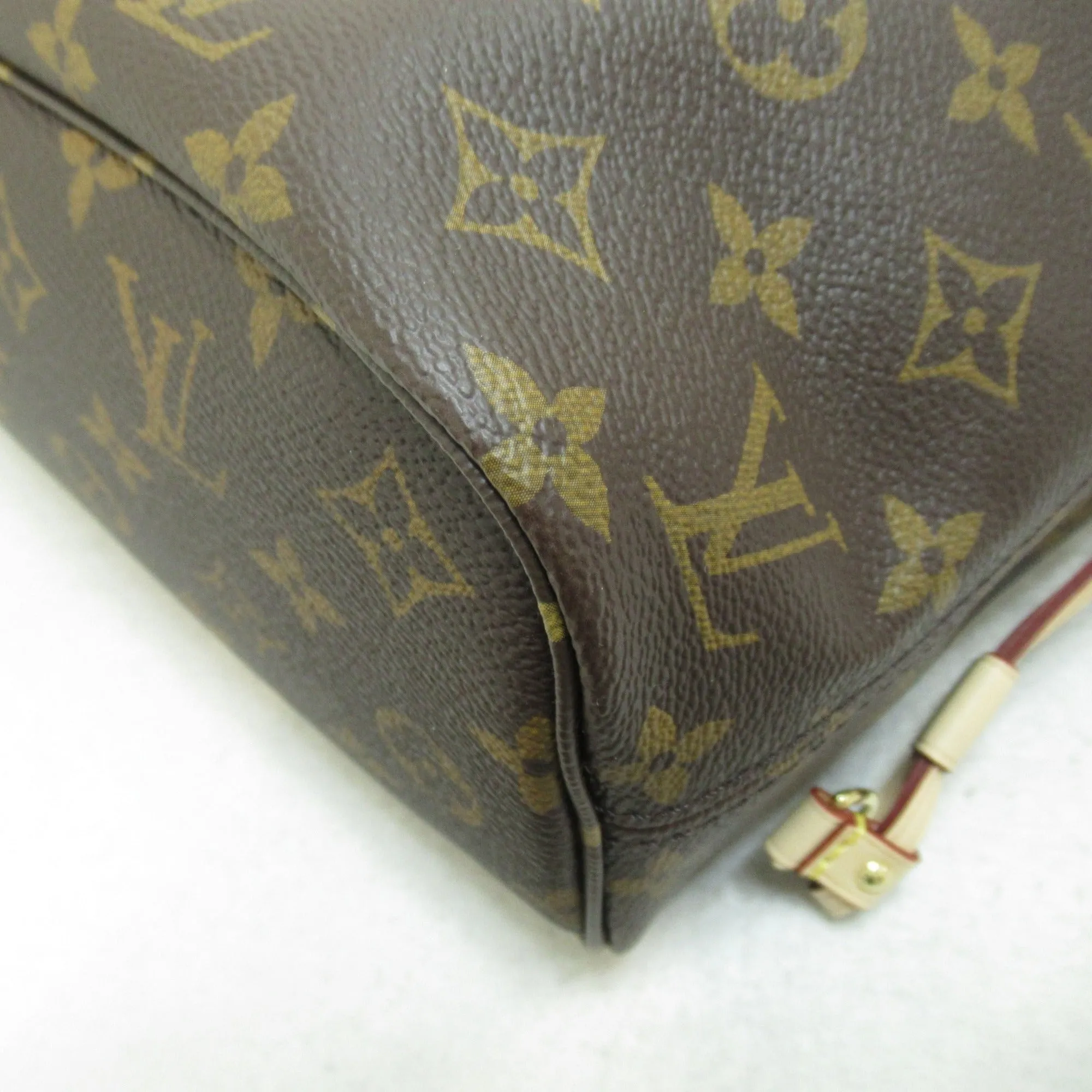 Trendy Inspired Louis Vuitton Never Full Pm Brown Pivoine Fuschia Monogram Pvc Coated Canvas M41245