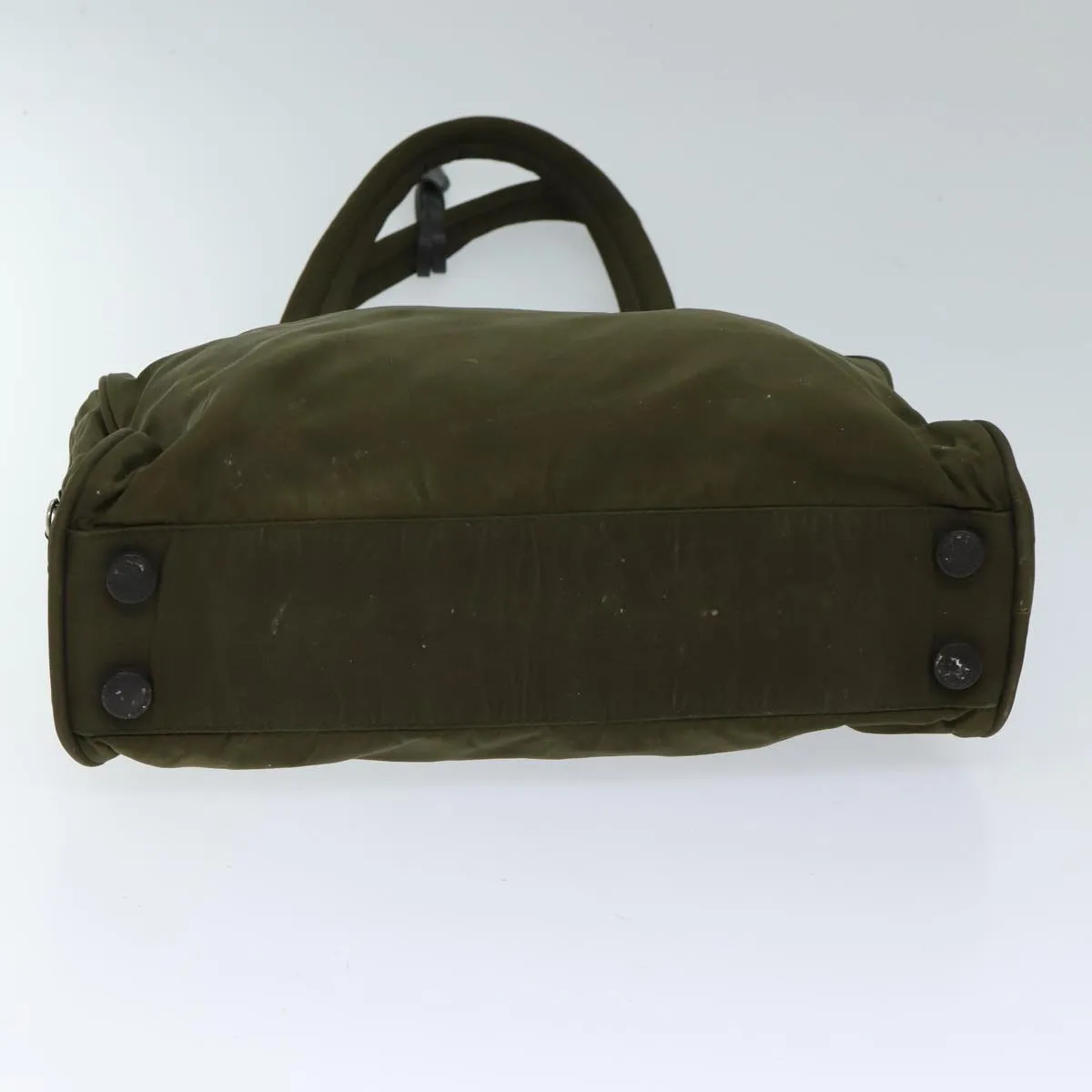 Trendy Inspired Prada Shoulder Bag Nylon Khaki Auth 71908