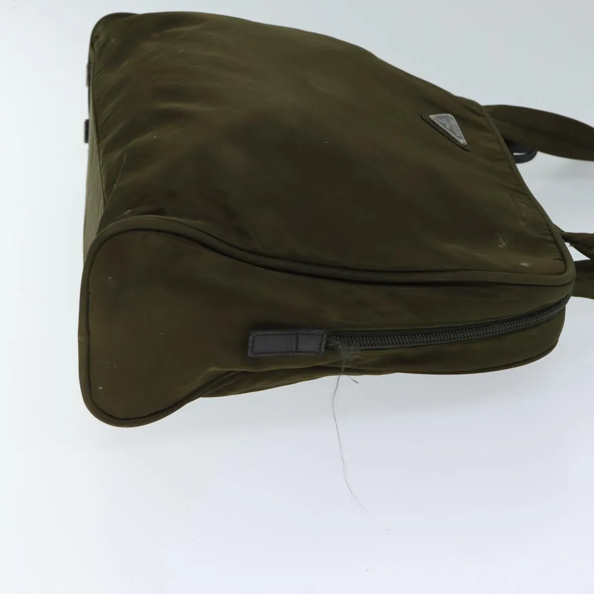 Trendy Inspired Prada Shoulder Bag Nylon Khaki Auth 71908
