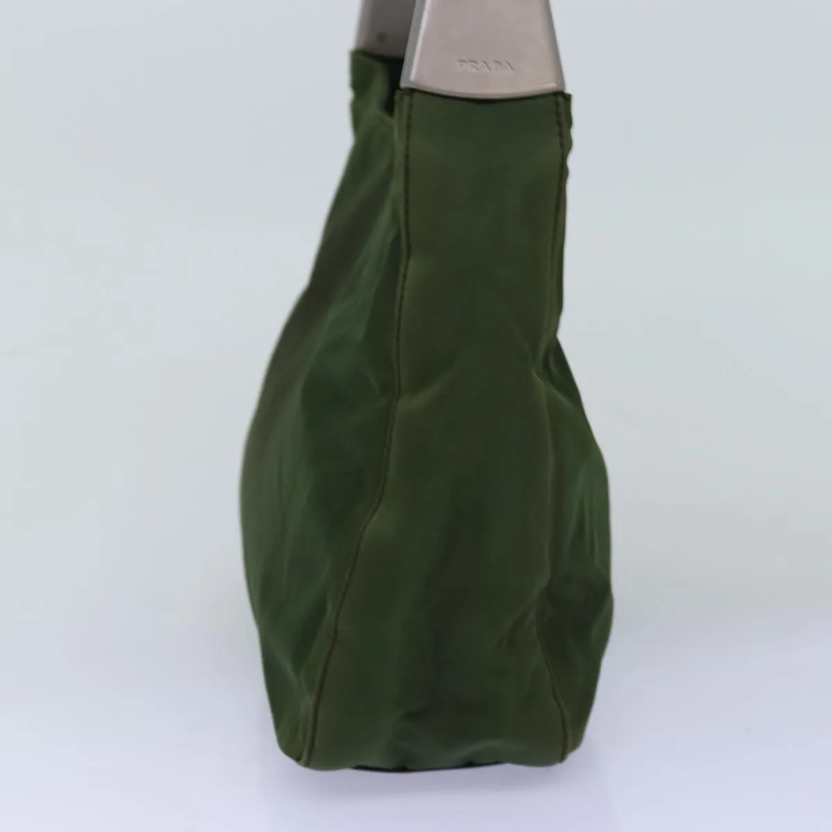 Trendy Inspired Prada Shoulder Bag Nylon Khaki Auth 74196