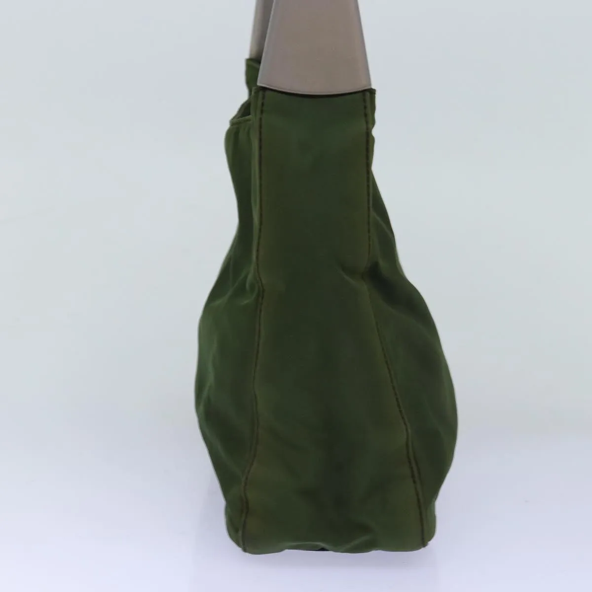 Trendy Inspired Prada Shoulder Bag Nylon Khaki Auth 74196