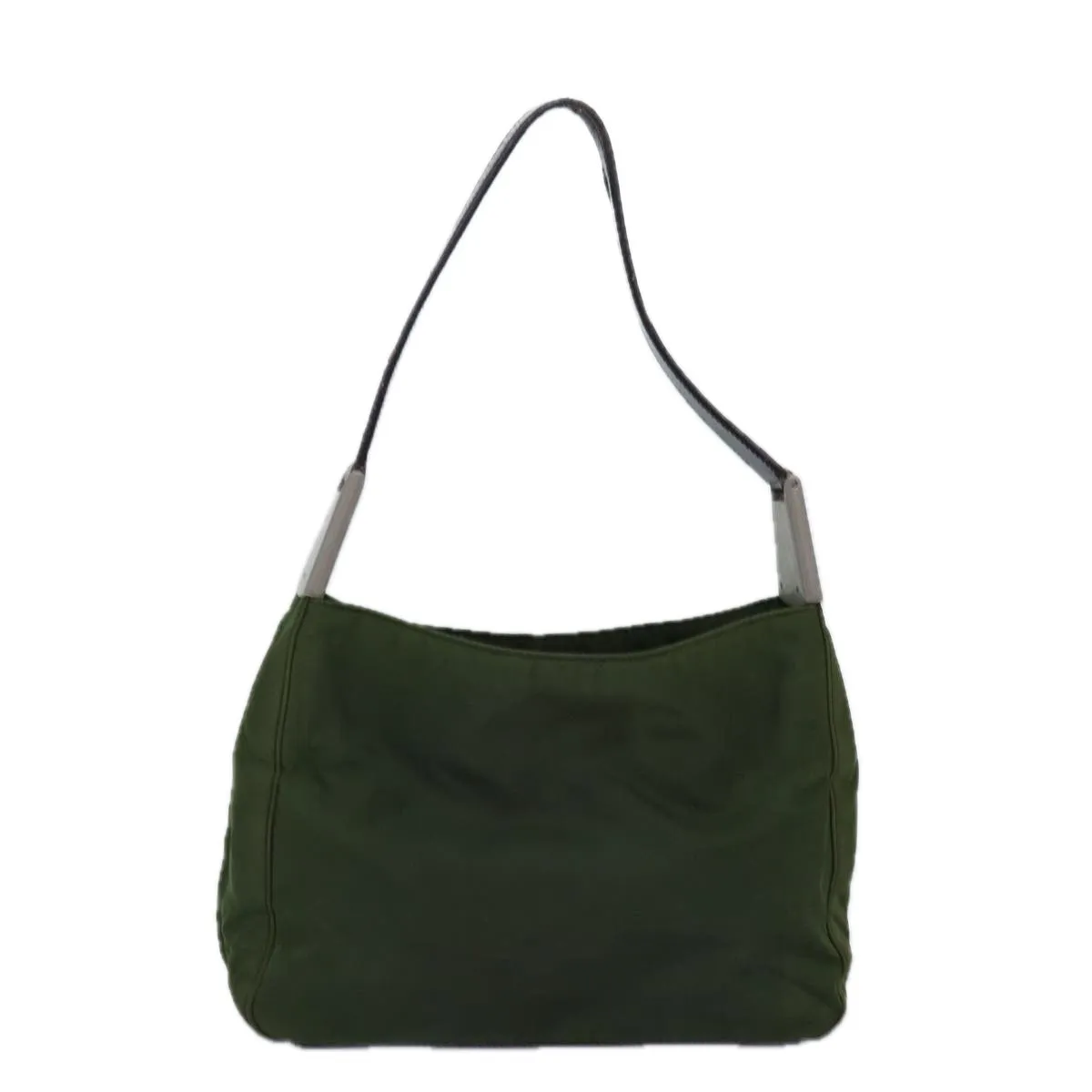 Trendy Inspired Prada Shoulder Bag Nylon Khaki Auth 74196
