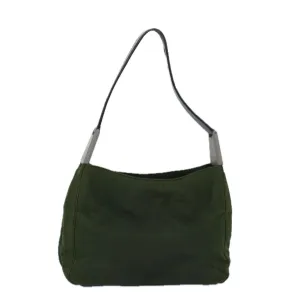 Trendy Inspired Prada Shoulder Bag Nylon Khaki Auth 74196