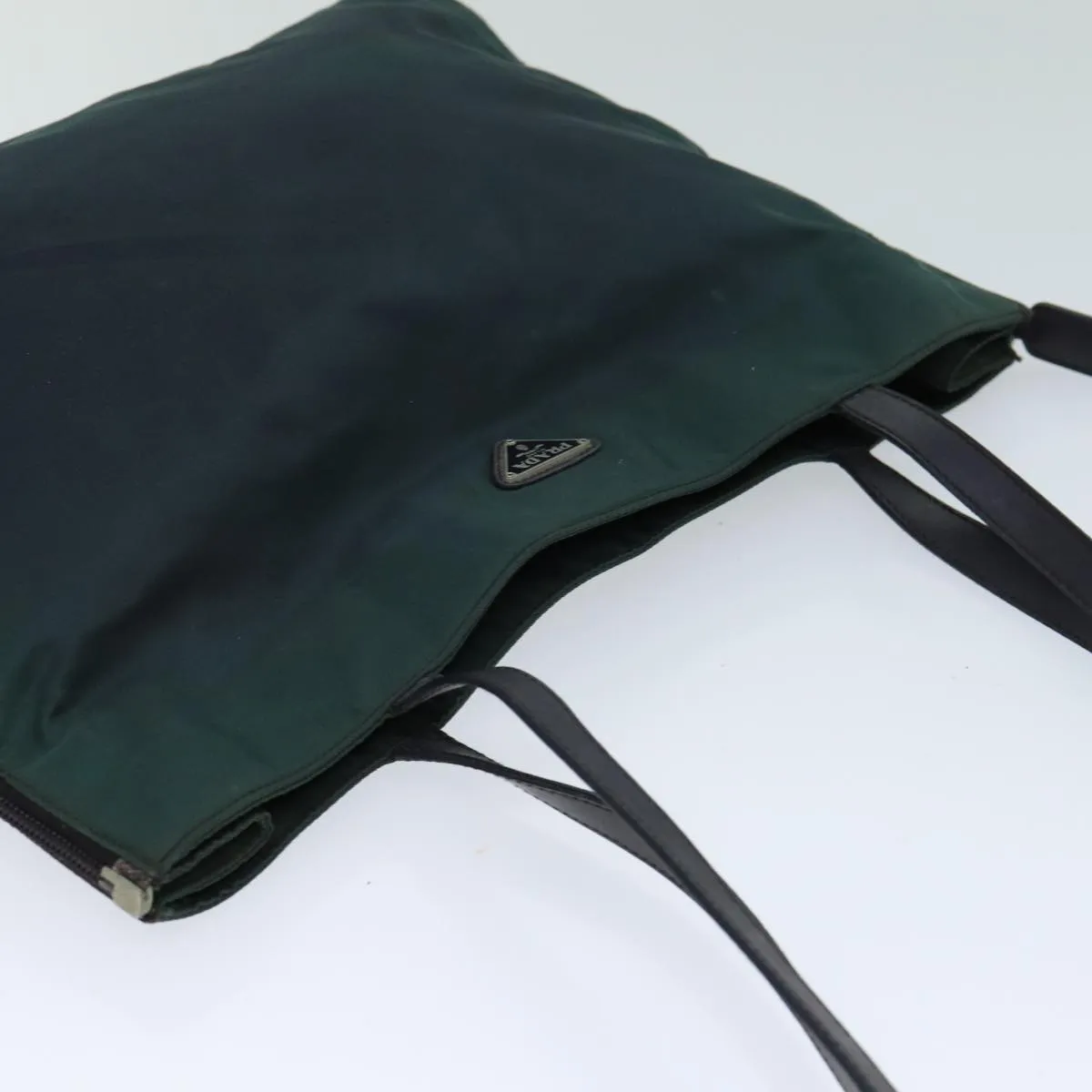 Trendy Inspired Prada Shoulder Bag Nylon Khaki Auth 78482