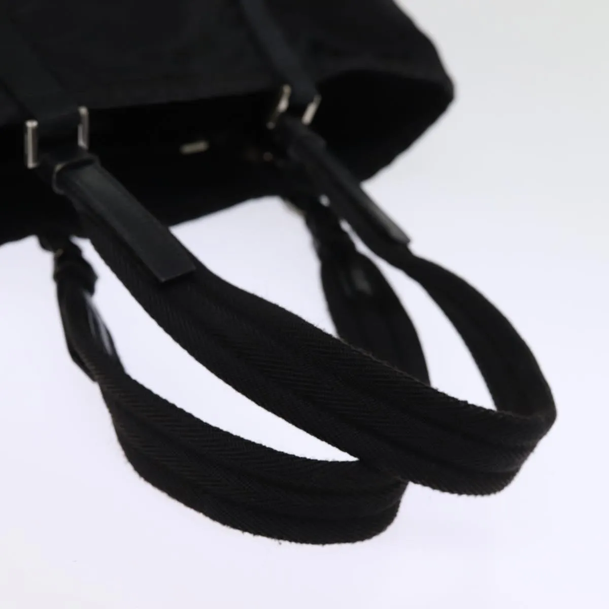 Trendy Inspired Prada Tote Bag Nylon Black Auth 74634