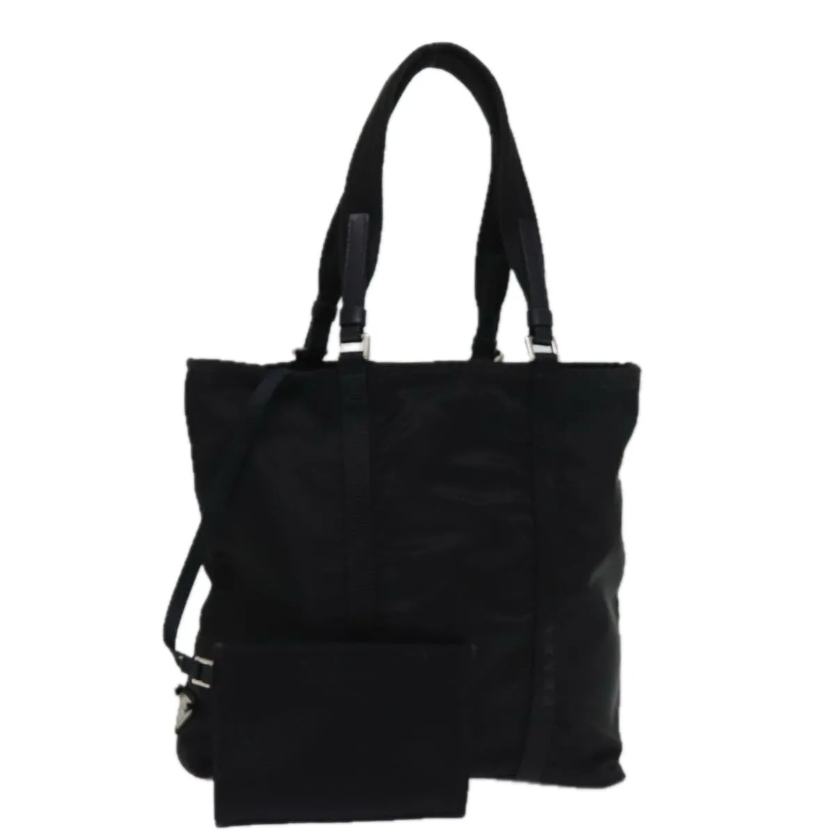 Trendy Inspired Prada Tote Bag Nylon Black Auth 74634