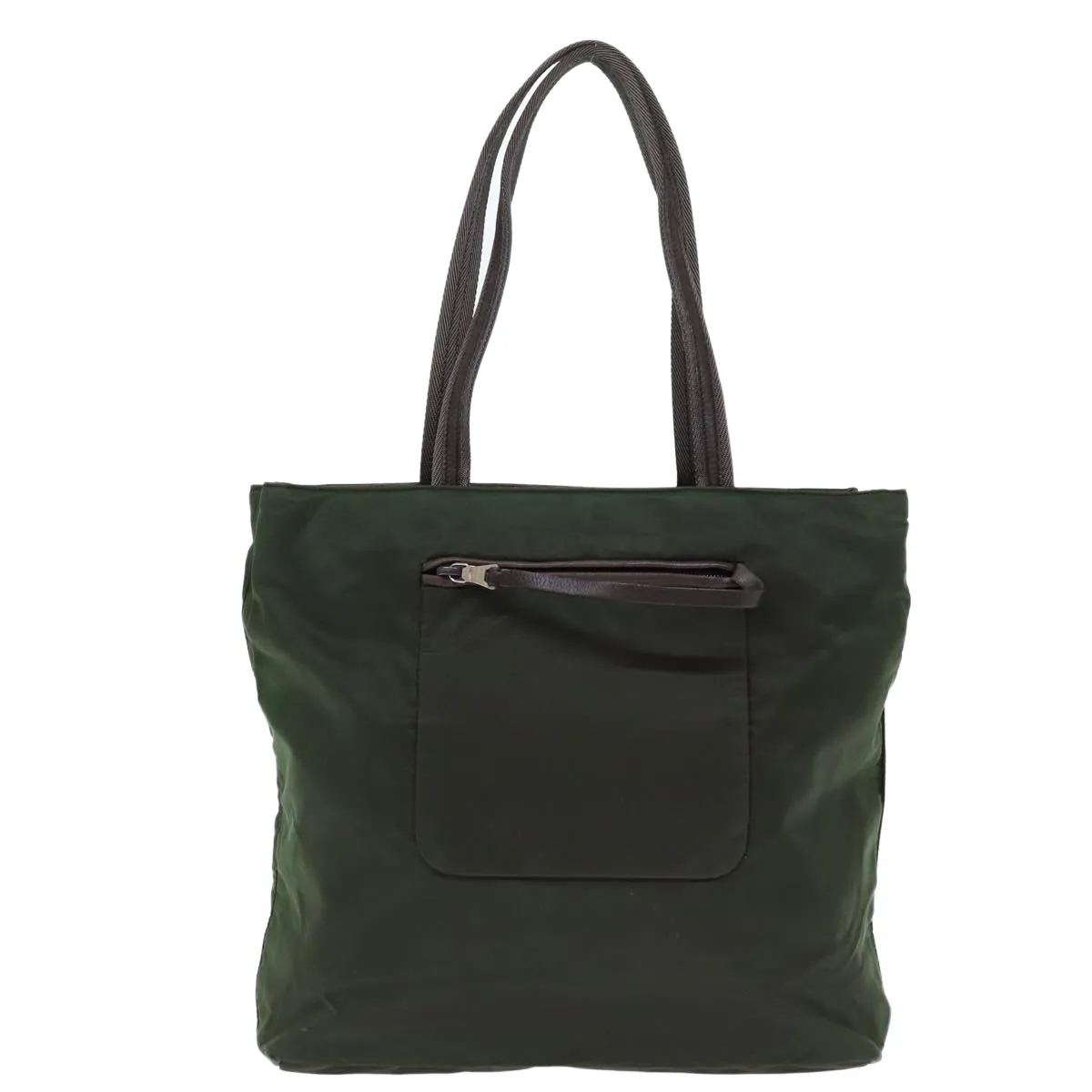 Trendy Inspired Prada Tote Bag Nylon Khaki Auth Yk12400