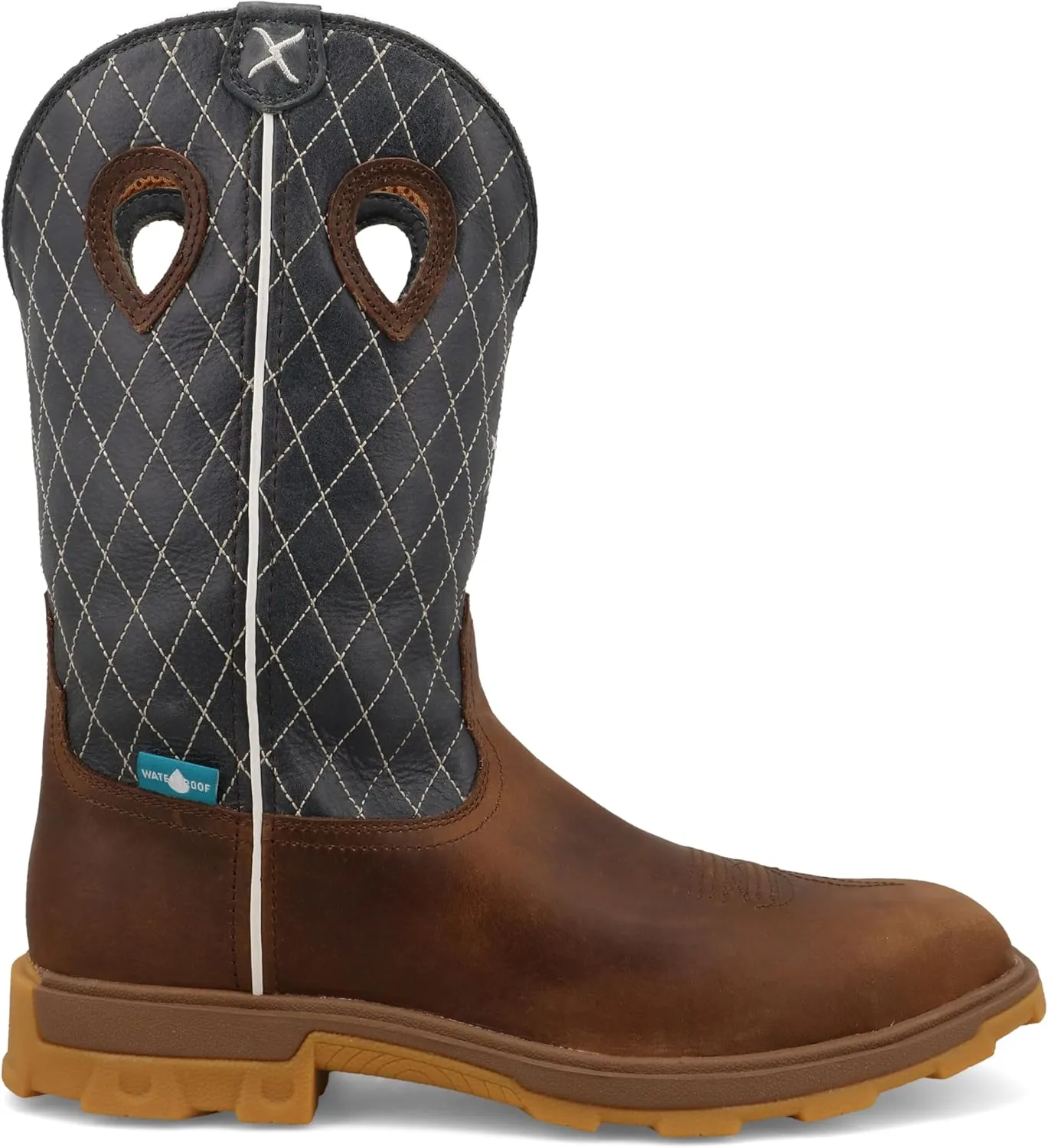 Twisted X Men's 12" UltraLite X Work Boot, Square Toe Nano Toe with UltraLite X