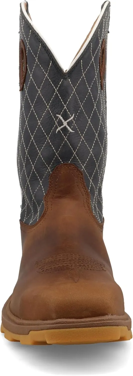 Twisted X Men's 12" UltraLite X Work Boot, Square Toe Nano Toe with UltraLite X