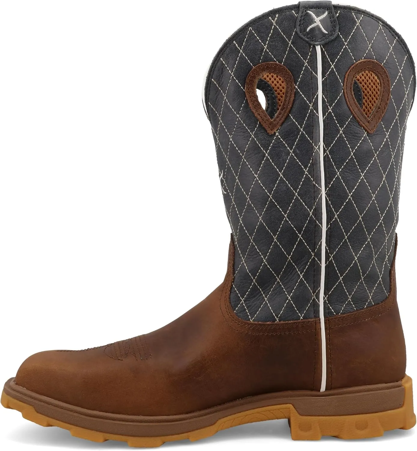 Twisted X Men's 12" UltraLite X Work Boot, Square Toe Nano Toe with UltraLite X
