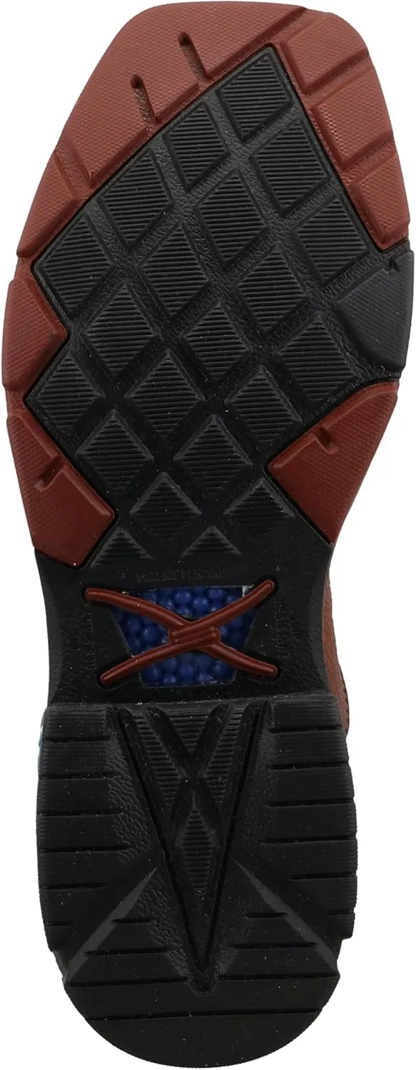 Twisted X Men's 12" Western Work Boot, Square Toe Alloy Toe with CellStretch