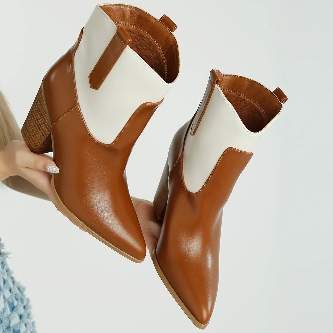 Two Tone Cowboy Boots