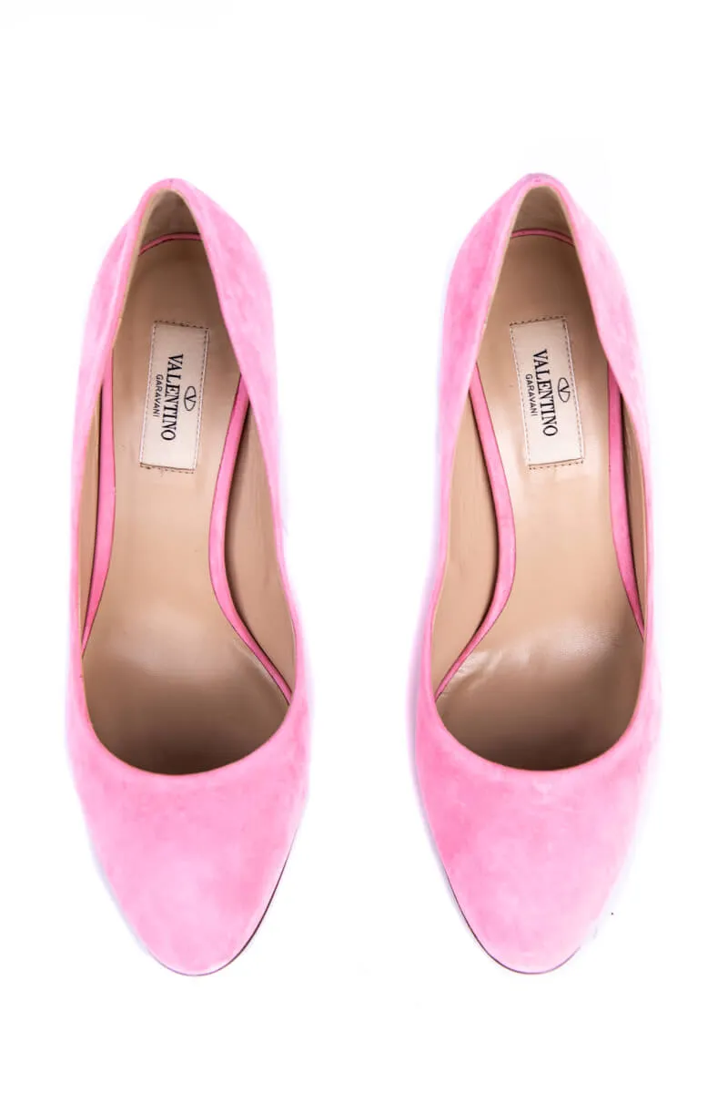 Valentino Pink Suede Rockstud Pumps New Size US 8 | EU 38