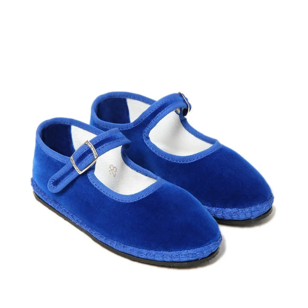 Velvet Friulane Shoes - Bluette