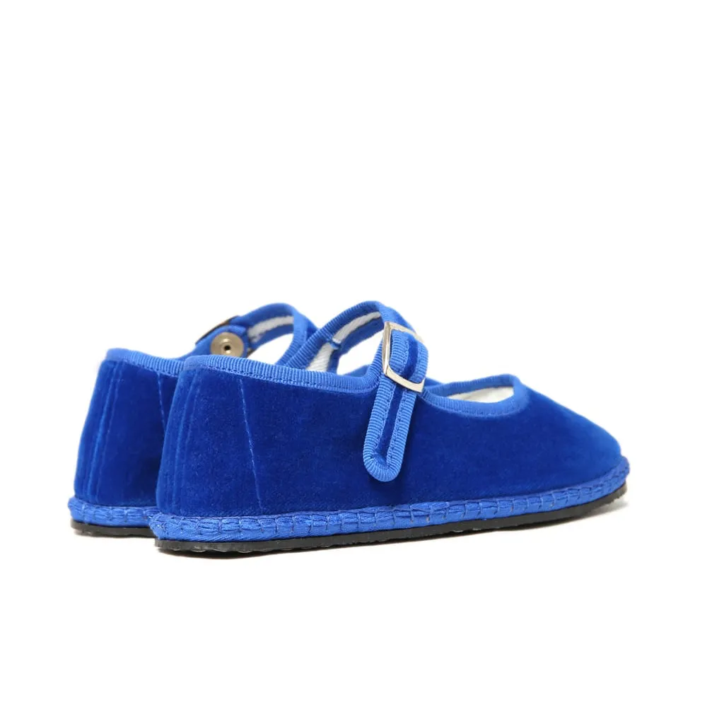 Velvet Friulane Shoes - Bluette