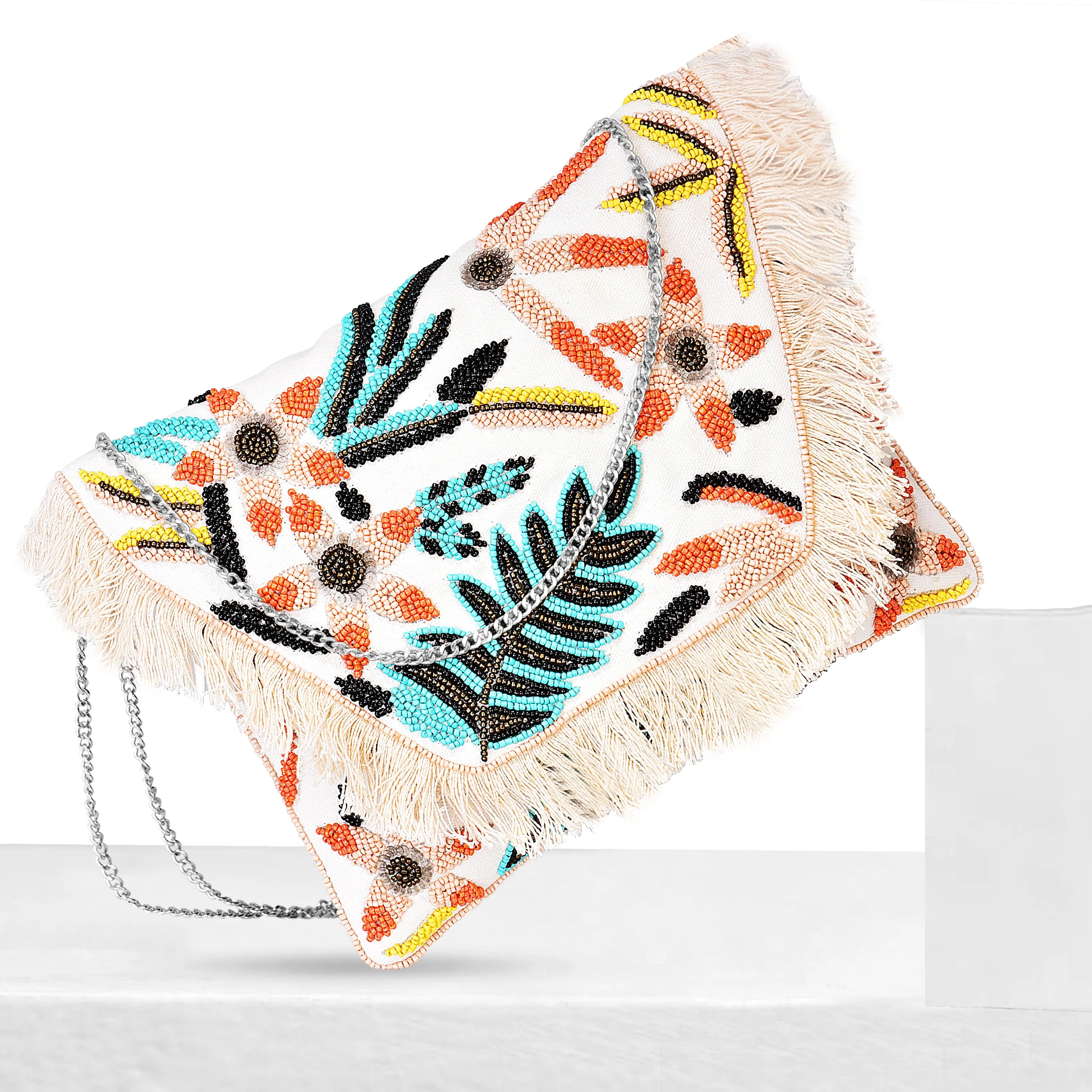 Versatile Beaded Sling Bag