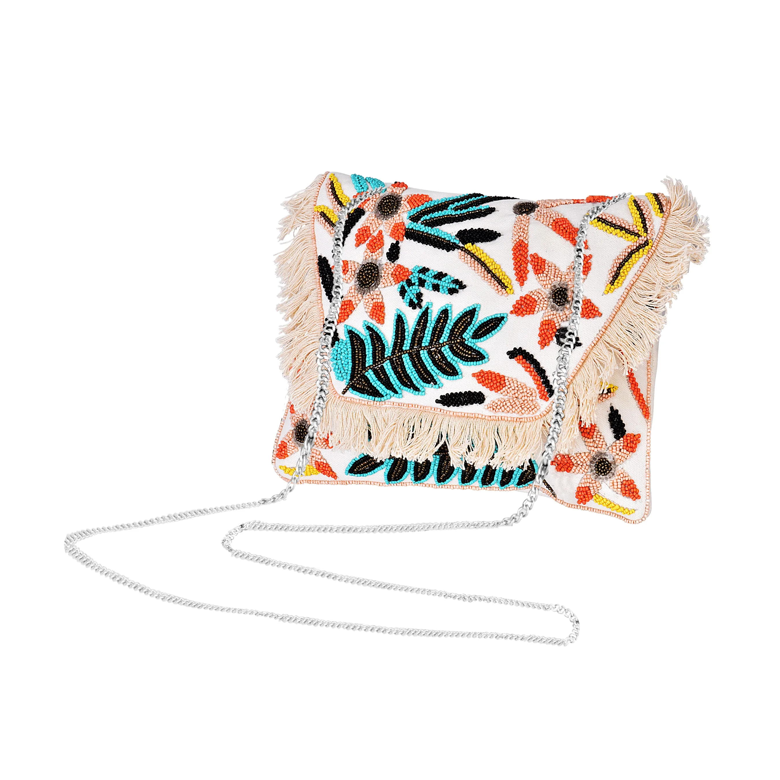 Versatile Beaded Sling Bag