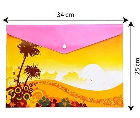 Versatile Plastic Folders  34 cm [ 5 pcs ]