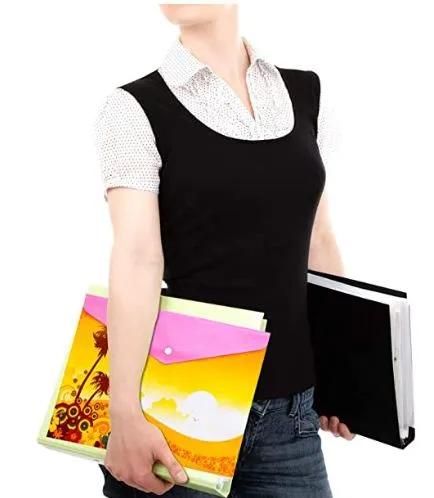 Versatile Plastic Folders  34 cm [ 5 pcs ]