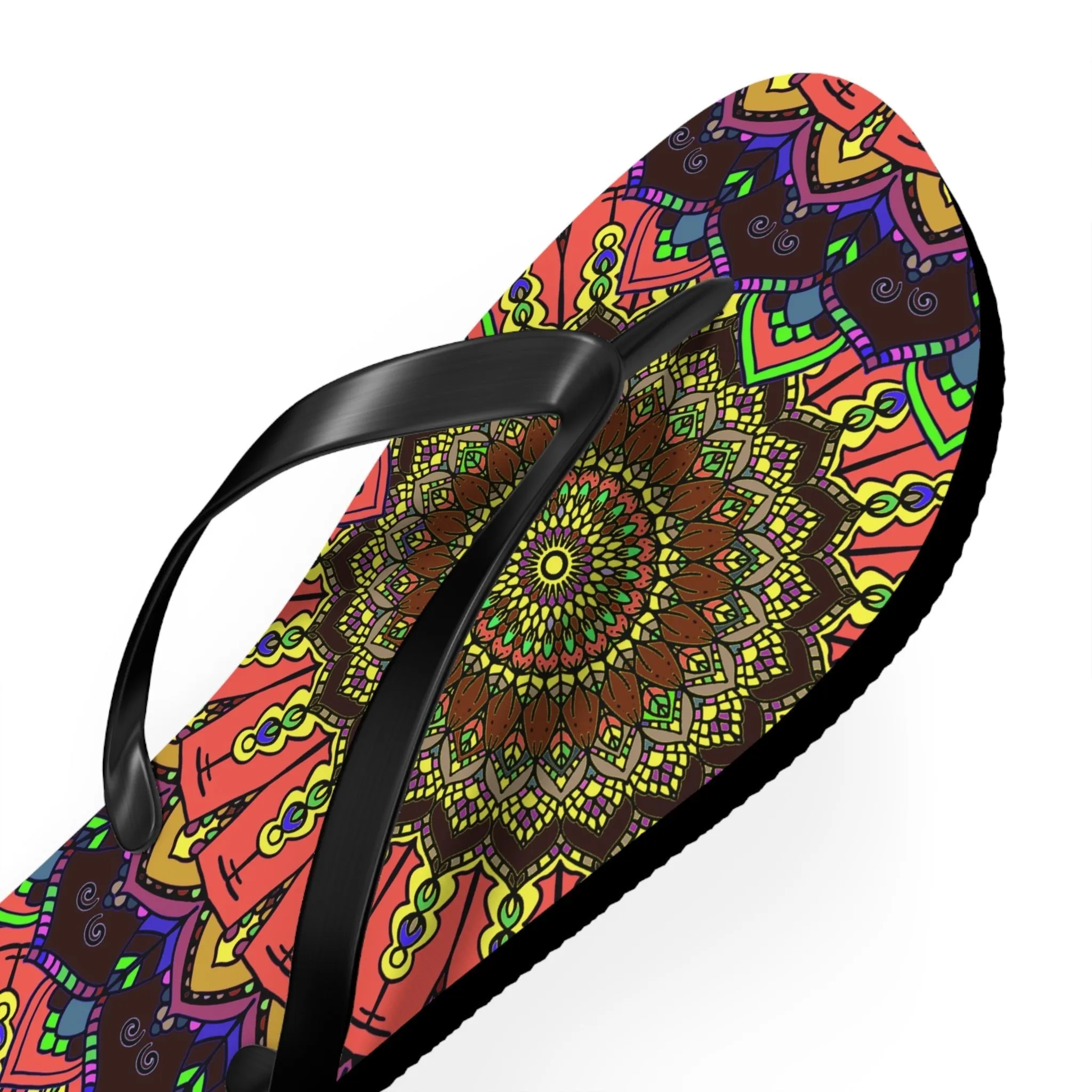Vibrant Mandala Sandals - Colorful & Intricate