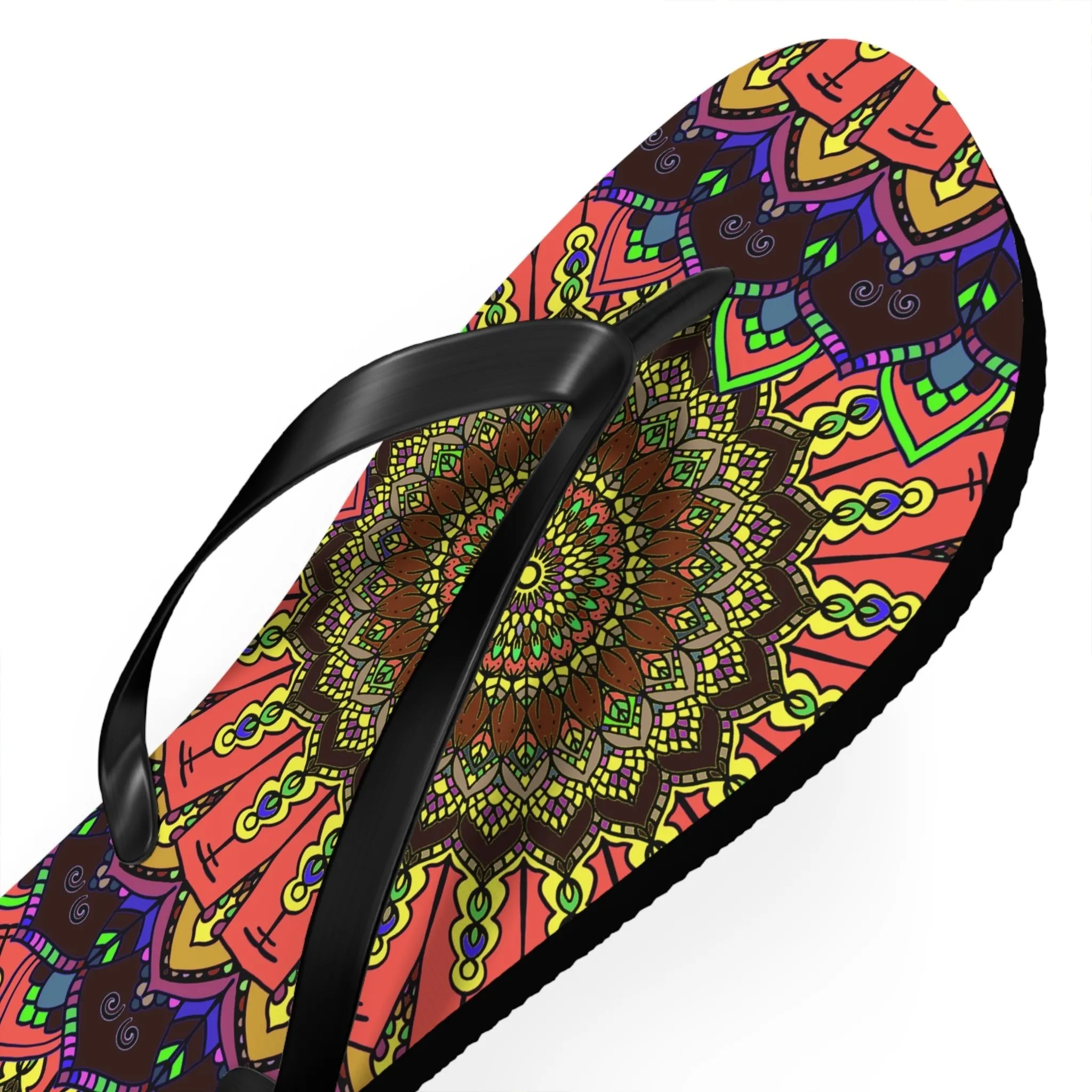 Vibrant Mandala Sandals - Colorful & Intricate