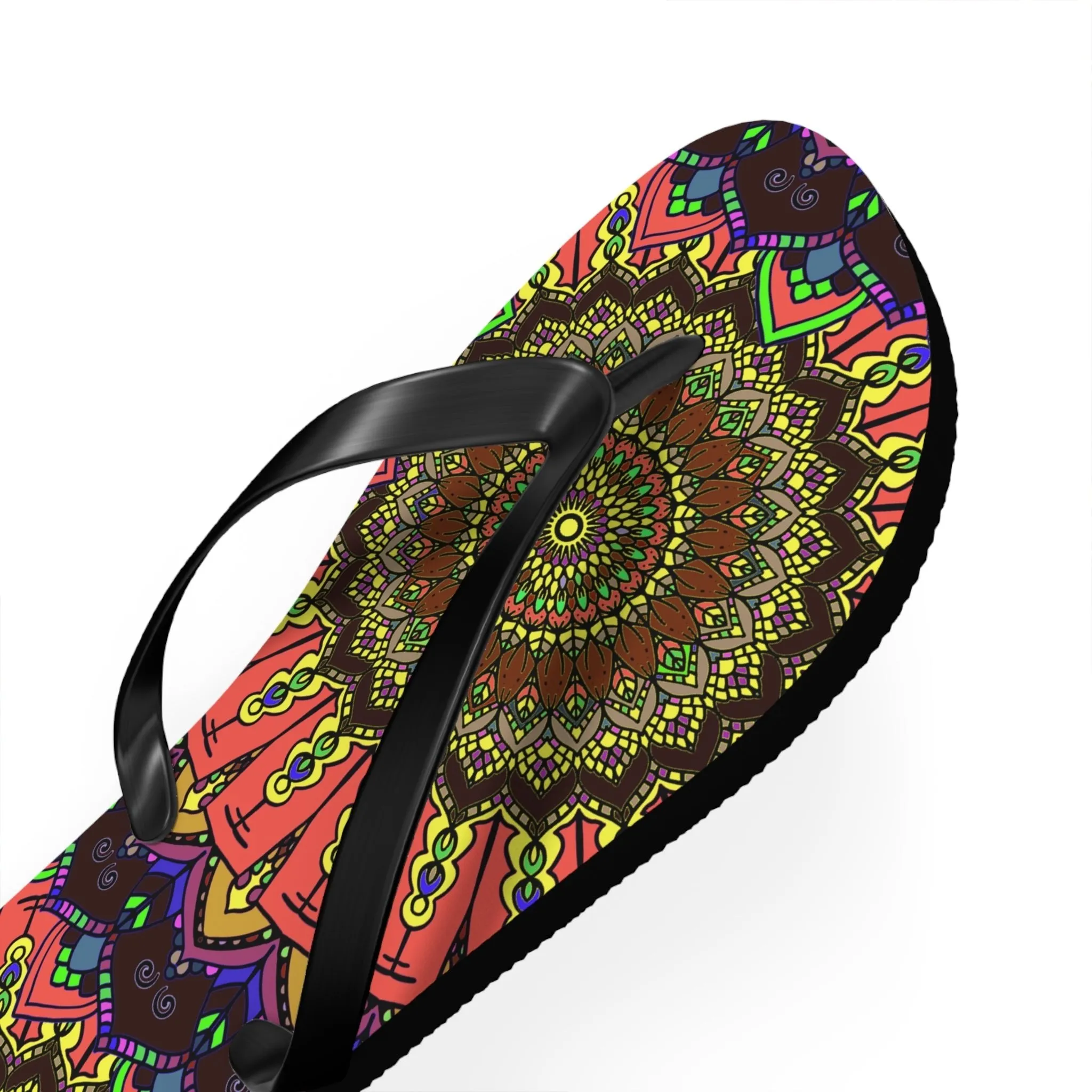Vibrant Mandala Sandals - Colorful & Intricate