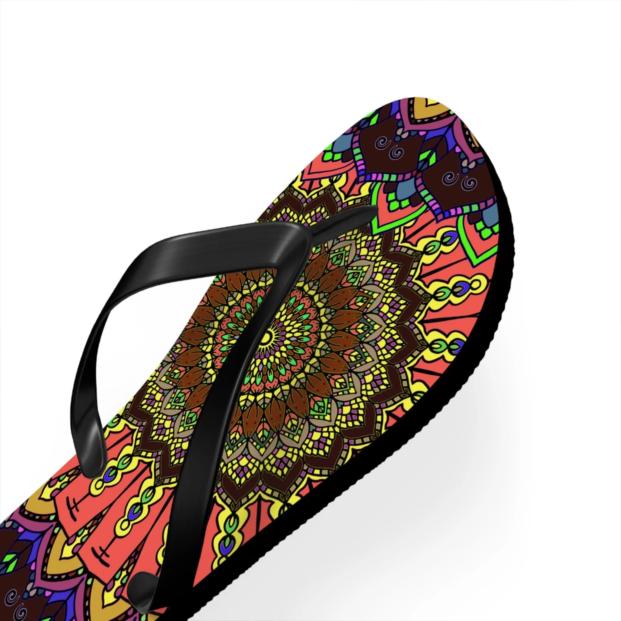 Vibrant Mandala Sandals - Colorful & Intricate